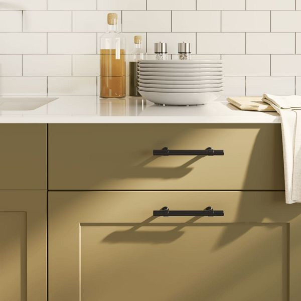 vidaXL Möbelgriffe 20 Stück Schwarz 96 mm Edelstahl, 3203692