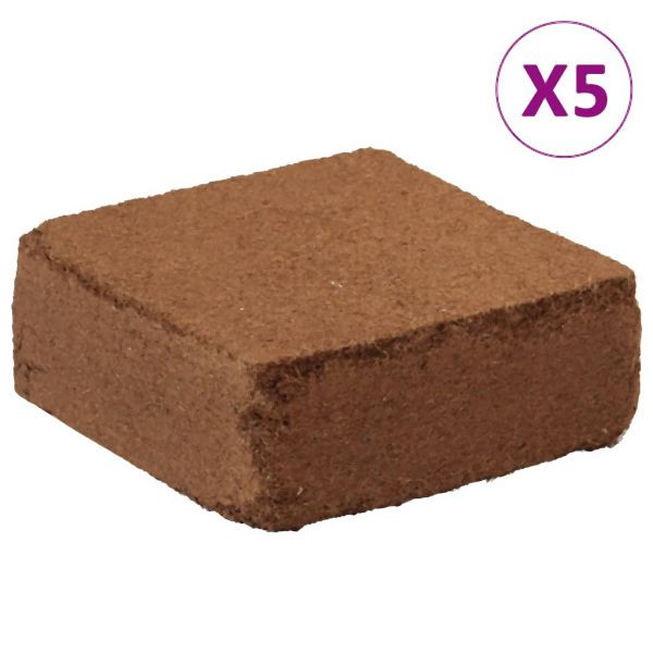 vidaXL Kokosziegel 5 Stück 5 kg Pro Stück 25 kg Total, 155730