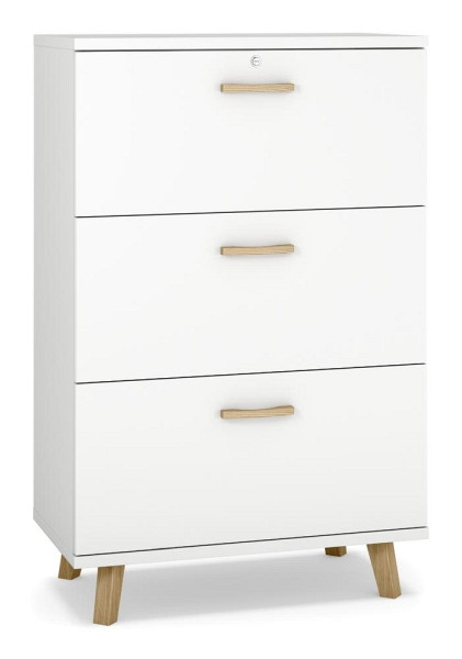 Deskin Hängeregistraturschrank SMART MODUL, Weiß, 800 x 420 x 1245 mm, 332732
