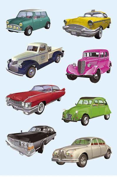 HERMA 3452 Sticker DECOR Autos II, VE: 10 Stück, 3452, 4008705034524