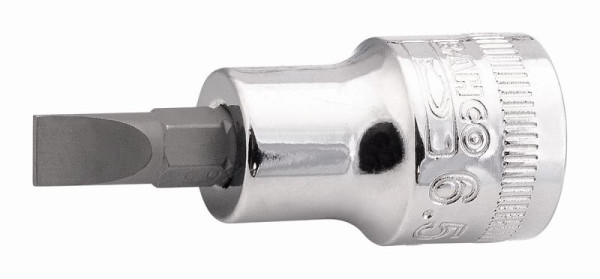Bahco Schraubendreher-Einsatz 3/8", Schlitz, 6,5 mm, 7409F-6.5