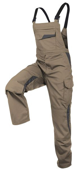 Kübler VITA mix Latzhose, Farbe: sandbraun/anthrazit, Größe: 56, 3L47 5365-2597-56