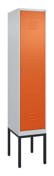C+P Umkleidespind Classic PLUS, Gestell, 2120x400x500mm, 7035/2004, Zylinderschloss, 0800307-12 S10031