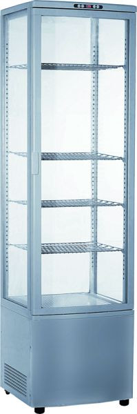 KBS Panoramavitrine RT-280 G, in silber mit vertikaler LED Beleuchtung, 9160281