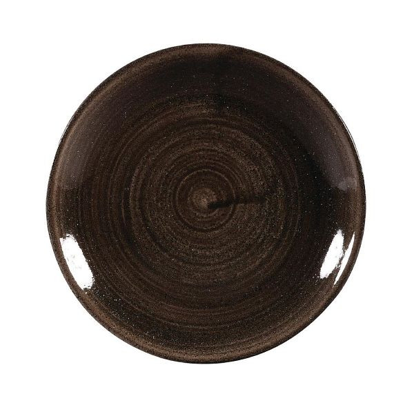 Churchill Stonecast Patina Coupe Teller Schwarz 165mm (12 Stück), DR653