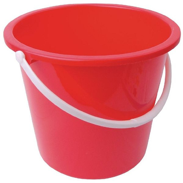 Jantex Kunststoffeimer rot 10L, farbokodiert für Hygienezwecke, CD807