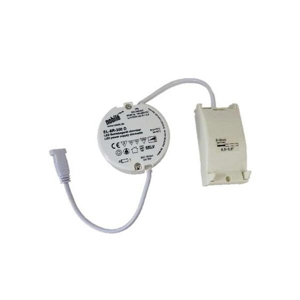 NOBILE LED-Steuerung 5-8W 0,35A 23V PHabschneider IP20 Phasen Abschnitt Kunststoff dynamisch EL-8R-350D(C)CCVBUCHSE, 104095