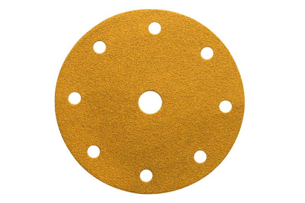 Mirka Schleifscheibe GOLD 150mm Grip 9-fach gelocht P80, VE: 100 Stück, 2362609980