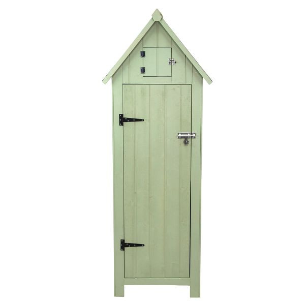 Monster Gartenschrank aus Holz, Grün, Material: Fichtenholz, 213668
