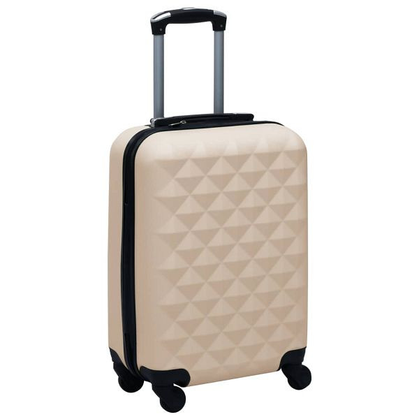vidaXL Hartschalen-Trolley Golden ABS, Material: ABS mit Textilfutter, 92421