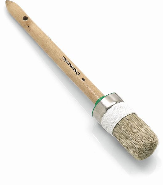 Nölle Industrie-Ringpinsel, helle Borstenmischung Größe 08, Borstenlänge 72 mm, Fadenvorband doppelt, VE: 12 Stück, 52408