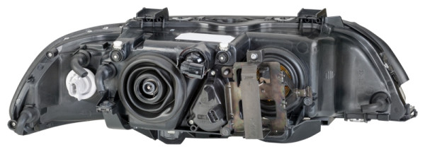 HELLA Halogen/Xenon-Hauptscheinwerfer, für u.a. BMW 5 (E39), schwarz, ECE, für Rechtsverkehr, links, 1EL 008 052-571