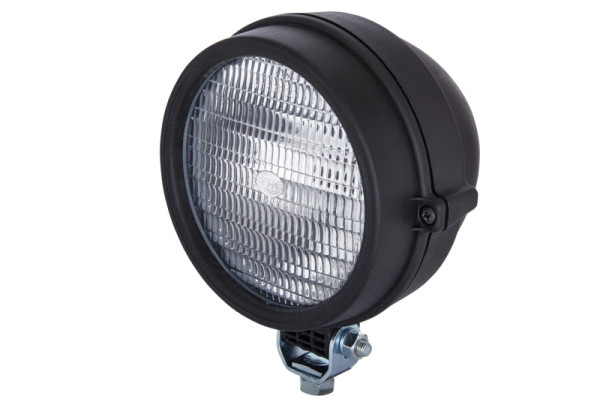 HELLA Halogen-Arbeitsscheinwerfer, Torero 5760, 24/12V, Anbau, stehend/schwenkbarer Montagebügel, weitreichende Ausleuchtung, Flachstecker, 1G3 005 760-221