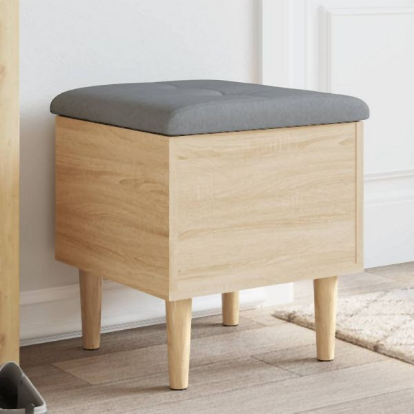vidaXL Sitzbank mit Stauraum Sonoma-Eiche 42x42x46 cm Holzwerkstoff, 835063