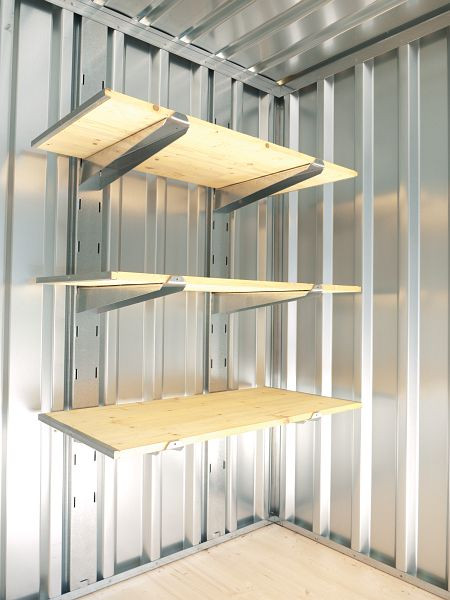 FLADAFI Lagerregal 1.000, 2 Regalsäulen und 6 Kragarmen aus verzinktem Stahlblech, F1190