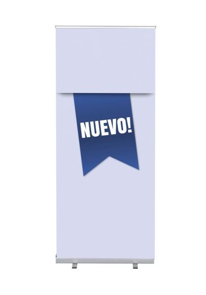 Showdown Displays Roll-Banner Budget 85 Komplettset Neu Blau Spanisch, RBB085LSFI341