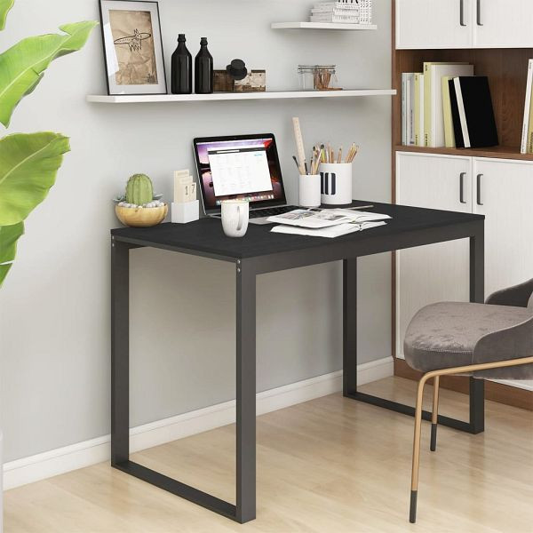 vidaXL Computertisch Schwarz 110x60x73 cm Holzwerkstoff, 30196