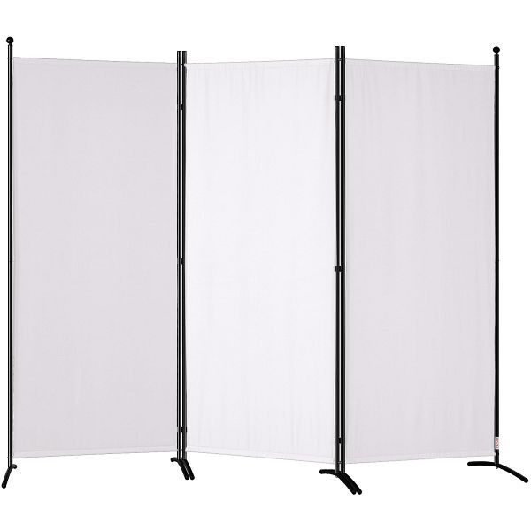 VEVOR Raumteiler, 3-teiliger, faltbarer Sichtschutz, 89"x20,3"x72,8" Weiß, BLP310271INCHGODYV0