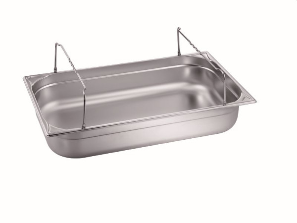 B.PRO GN-B 1/1-65 Gastronorm-Behälter mit Bügelgriffen, aus rostfreiem Edelstahl, 1555953