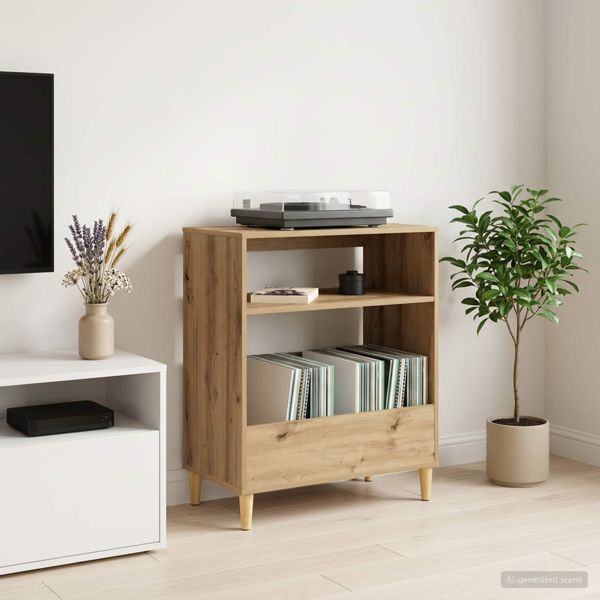 vidaXL Plattenspieler Stand Artisan-Eiche 71 x 39,5 x 83 cm, 8012897