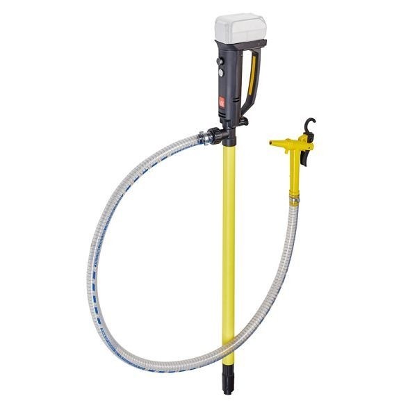 Lutz Fasspumpen-Set - B2 Battery PP, Motor Akku, Tauchtiefe: 700 mm (Kanister), für dünnflüssige Säuren, 0207-066