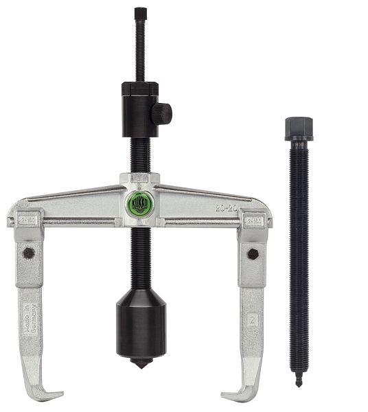 KUKKO 2-armiger Universal Abzieher mit langer Hydraulikspindel (inklusive mechanischer Spindel), Spannweite außen: 160 mm, 20-2-B