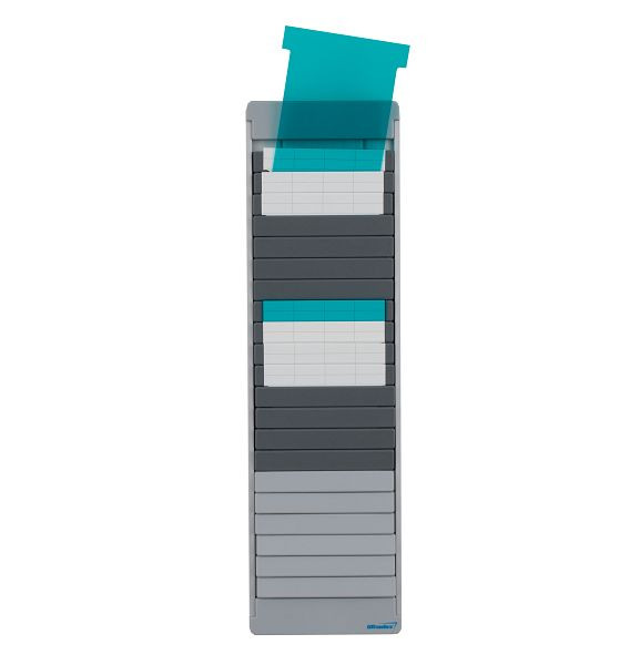 Ultradex T-Karten Schmalformat transparent, karibikblau, Maße (BxH): 60 x 85 mm, VE: 10 Stück, 542356