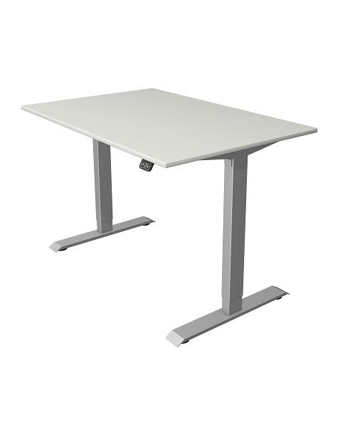 Kerkmann Kompakttisch B 1200 x T 800 mm, elektrisch höhenverstellbar von 740-1230 mm, lichtgrau, 10226611