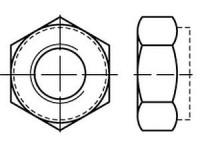 Produktbild von Sechskantmuttern DIN 980 10 V M 8 galvanisch verzinkt VE=S (100 Stück) Sechskantmuttern DIN 980 10 V M 8 galvanisch verzinkt VE=S (100 Stück)