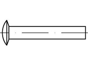 Linsenniete DIN 662 Aluminium 5 x 12 Al VE=S (500 Stück)