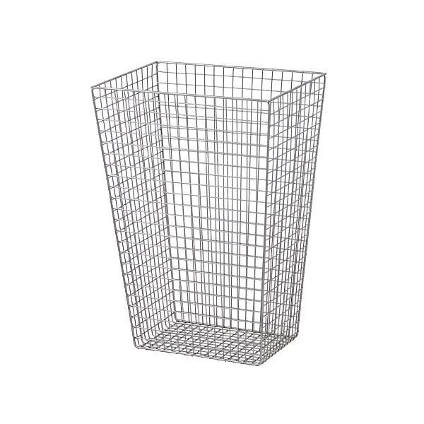 Air Wolf Abfallkorb mit 36 Liter Volumen, Serie Lambda, H x B x T: 500 x 350 x 255 mm, Edelstahl poliert, 20-708