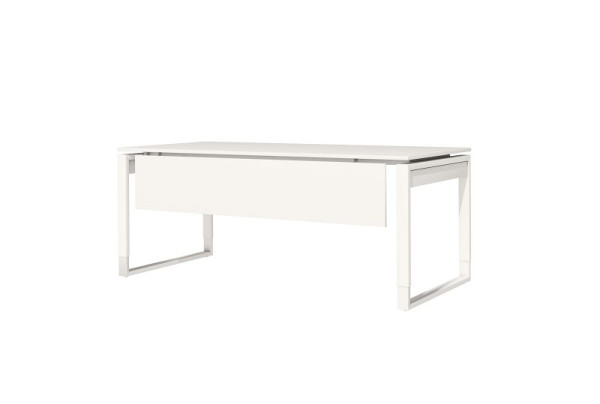 Kerkmann Knieraumblende für Schreibtische mit 1600 und 1800 mm, fresh, B 1450 x T 16 x H 300 mm, Weiß, 19371910