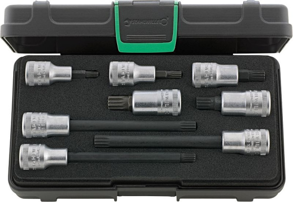 STAHLWILLE Satz Schraubendrehereinsatz Nr.3054X/54X/8 12,5 mm (1/2") 8-teilig, 96033606