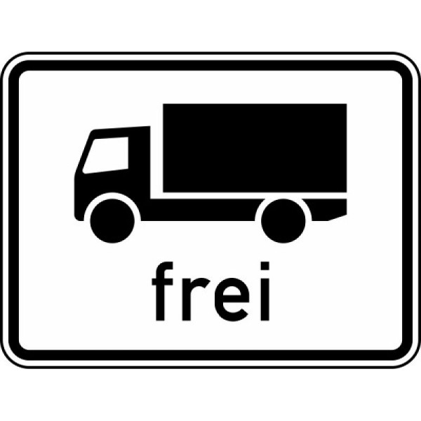 Stein HGS Kfz mit Gesamtmasse über 3,5 t, mit Anhänger und Zugmaschinen frei, Nr. 1024-12, 420 x 315 mm, Flachform 3 mm, RA1, 1024-12-113