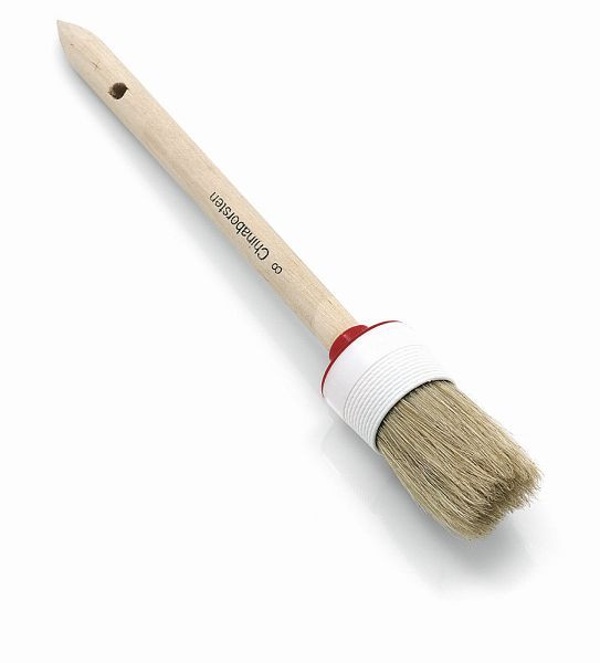 Nölle Industrie-Ringpinsel, helle Borstenmischung Größe 10, Borstenlänge 45 mm, Fassung Kunststoff, VE: 12 Stück, 53260