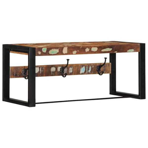 vidaXL Garderobe Mehrfarbig 80x35x35 cm Altholz Massiv, 4015938