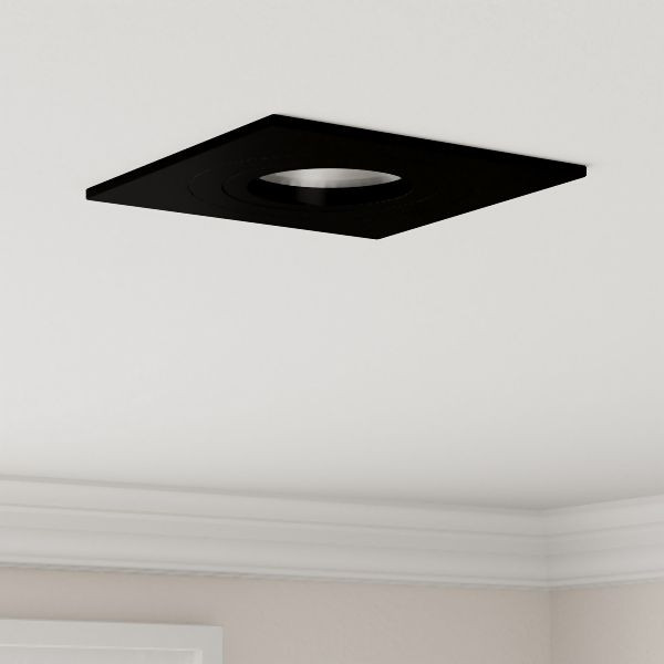 vidaXL Einbau-Spotlights 24 Stück Quadratisch GU10 Schwarz 91x91 mm, 4108154