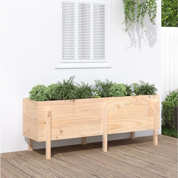 vidaXL Hochbeet 160x50x57 cm Massivholz Kiefer, 825219, 8720845809676