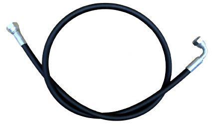Ebinger 2m Anschlußschlauch 10mm ID, max. 80bar, 3/8" IG 90° - 1/2" IG, 130.103