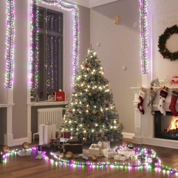 vidaXL LED-Lichterkette mit 2000 LEDs Pastell Mehrfarbig 17 m PVC, 343248