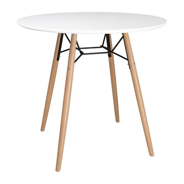 Bolero Arlo Tisch Rund Weiß 798mm, Verwendung im Innenbereich, DB218