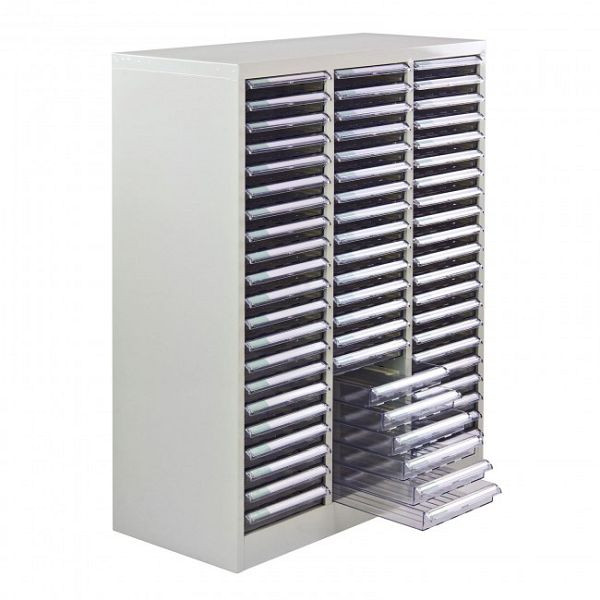 ADB Schubladencontainer SC3x21, Außenmaße des Metallkorpus (B x T x H): 79, 5 x 35 x 101 cm, Farbe: Lichtgrau, pulverbeschichtet (RAL 7035), 40615