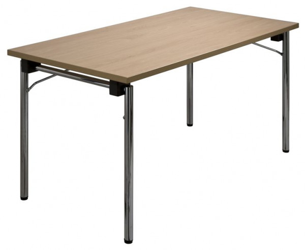 Kaiser-Sitzmöbel Klapptisch Modell KT420, 160x80cm, ca. 74cm hoch, Farbe: Buche, 4-Fuß-Form, Kanten: Form N, VE: 4 Stück, KT420-N-160x80SLPB