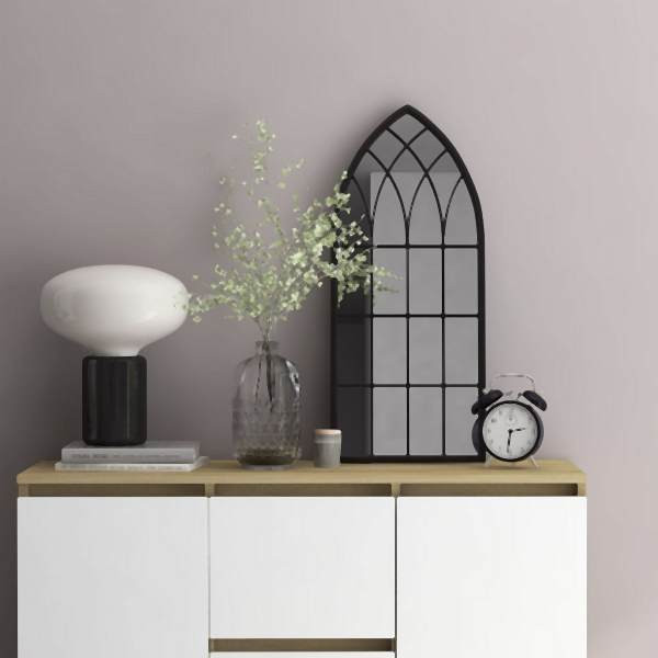 vidaXL Spiegel Schwarz 70x30 cm Eisen für den Innenbereich, 3093514