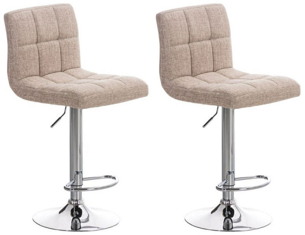 CLP Barhocker Peru STOFF C, creme, VE: 2 Stück, 318908