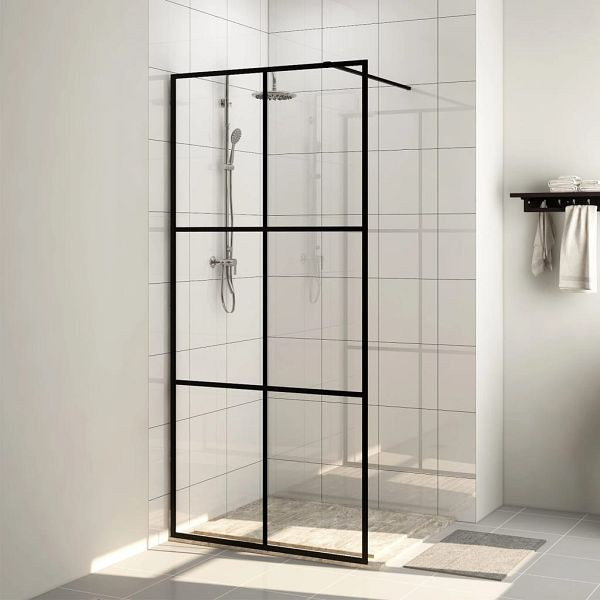 vidaXL Duschwand für Begehbare Dusche mit Klarem ESG Glas 90x195 cm, 151024