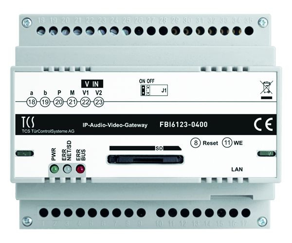 TCS IP-Gateway BASIC 2.0 für bis zu 5 Rufziele im IP-Netzwerk, FBI6123-0400