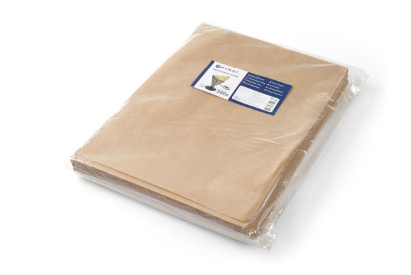 Hendi Einschlagpapier, fettdicht, VE: 500 Stück, 350 x 250 mm, Beige, 678114