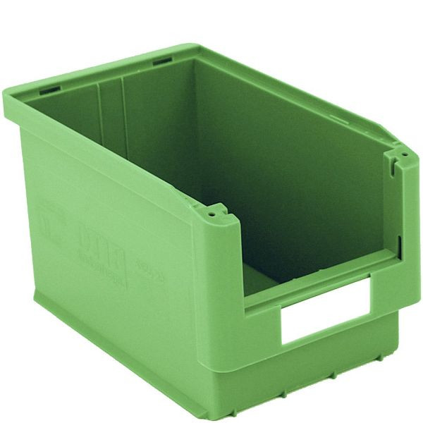 BITO Sichtlagerkasten SK Set /SK3522 350x210x200 grün, inklusive Etikett, 10 Stück, C0230-0015
