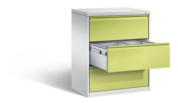 C+P Hängeregistraturschrank Acurado, H1045xB787xT590mm, Farbe: Lichtgrau / Viridingrün, Griffleiste, 12923-312 S10121